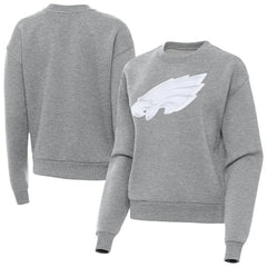 Philadelphia Eagles Antigua Women's Victory Pullover Sweatshirt - Heather Gray - NFL