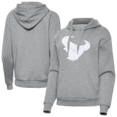 Houston Texans Antigua Women's Victory Pullover Hoodie - Heather Gray - NFL