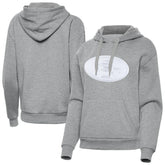 San Francisco 49ers Antigua Women's Victory Pullover Hoodie - Heather Gray - NFL