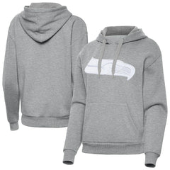 Seattle Seahawks Antigua Women's Victory Pullover Hoodie - Heather Gray - NFL