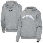 Los Angeles Chargers Antigua Women's Victory Pullover Hoodie - Heather Gray - NFL