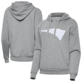New England Patriots Antigua Women's Victory Pullover Hoodie - Heather Gray - NFL