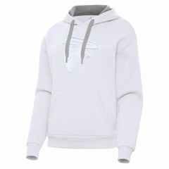 Atlanta Falcons Antigua Women's Victory Pullover Hoodie - White - NFL
