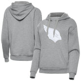 Arizona Cardinals Antigua Women's Victory Pullover Hoodie - Heather Gray - NFL