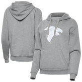 Atlanta Falcons Antigua Women's Victory Pullover Hoodie - Heather Gray - NFL