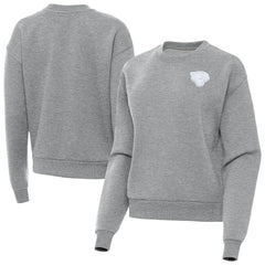 Jacksonville Jaguars Antigua Women's Victory Crew Pullover Sweatshirt - Heather Gray - NFL