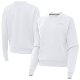 Los Angeles Chargers Antigua Women's Victory Crew Pullover Sweatshirt - White - NFL