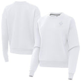 New Orleans Saints Antigua Women's Victory Crew Pullover Sweatshirt - White - NFL