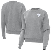 Tampa Bay Buccaneers Antigua Women's Victory Crew Pullover Sweatshirt - Heather Gray - NFL