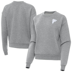 Atlanta Falcons Antigua Women's Victory Crew Pullover Sweatshirt - Heather Gray - NFL