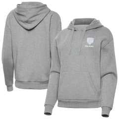 Chicago Bears Antigua Women's Victory Pullover Hoodie - Heather Gray - NFL