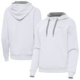 New England Patriots Antigua Women's Victory Pullover Hoodie - White - NFL