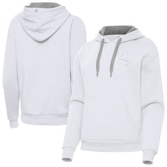 Tampa Bay Buccaneers Antigua Women's Victory Pullover Hoodie - White - NFL