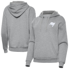 Tampa Bay Buccaneers Antigua Women's Victory Pullover Hoodie - Heather Gray - NFL