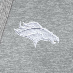 Denver Broncos Antigua Women's Victory Pullover Hoodie - Heather Gray - NFL