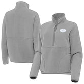 San Francisco 49ers Antigua Women's Figure Half-Zip Sweatshirt - Gray - NFL