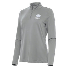 Green Bay Packers Antigua Women's Reprocess Quarter-Zip Top - Gray - NFL
