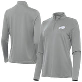 Buffalo Bills Antigua Women's Reprocess Quarter-Zip Top - Gray - NFL