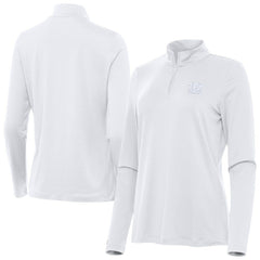 Cincinnati Bengals Antigua Women's Reprocess Quarter-Zip Top - White - NFL