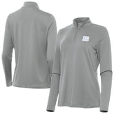 Cincinnati Bengals Antigua Women's Reprocess Quarter-Zip Top - Gray - NFL