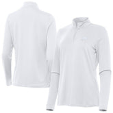 Philadelphia Eagles Antigua Women's Reprocess Quarter-Zip Top - White - NFL