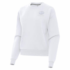 Green Bay Packers Antigua Women's Victory Crew Pullover Sweatshirt - White - NFL
