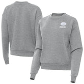Green Bay Packers Antigua Women's Victory Crew Pullover Sweatshirt - Heather Gray - NFL