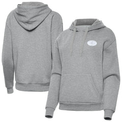 San Francisco 49ers Antigua Women's Victory Pullover Hoodie - Heather Gray - NFL