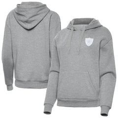 Las Vegas Raiders Antigua Women's Victory Pullover Hoodie - Heather Gray - NFL