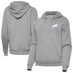 Philadelphia Eagles Antigua Women's Victory Pullover Hoodie - Heather Gray - NFL