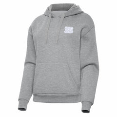Cincinnati Bengals Antigua Women's Victory Pullover Hoodie - Heather Gray - NFL