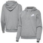 Detroit Lions Antigua Women's Victory Pullover Hoodie - Heather Gray - NFL