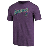 Arizona Diamondbacks Purple Cooperstown Series Sweep Tri-Blend T-Shirt Online