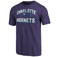 Charlotte Hornets Purple Running Start Tri-Blend T-Shirt
