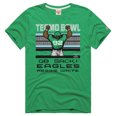 Reggie White Philadelphia Eagles Homage Unisex Tecmo Bowl Retired Player Graphic Tri-Blend T-Shirt - Kelly Green - NFL