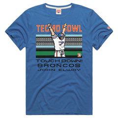 John Elway Denver Broncos Homage Unisex Tecmo Bowl Retired Player Graphic Tri-Blend T-Shirt - Royal - NFL