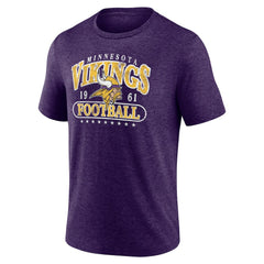 Minnesota Vikings Purple Retro Tri-Blend T-Shirt - NFL