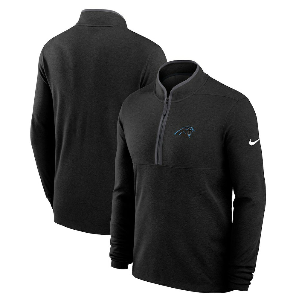 Carolina Panthers Lightweight Victory Dri-FIT Half-Zip Pullover - Black - Nike