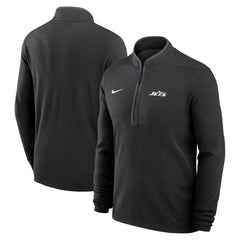 New York Jets Lightweight Victory Dri-FIT Half-Zip Pullover - Black - Nike