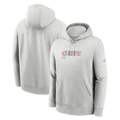 Kansas City Chiefs Edge Pack French Terry Club Pullover Hoodie - Gray - Nike