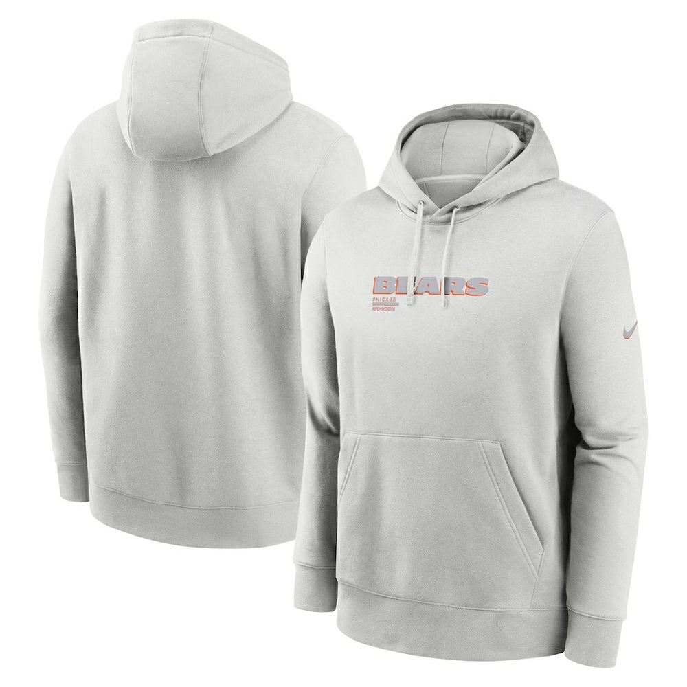 Chicago Bears Edge Pack French Terry Club Pullover Hoodie - Gray - Nike