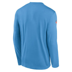 Tennessee Titans Legend Oilers Throwback Dri-FIT Long Sleeve T-Shirt - Navy - Nike