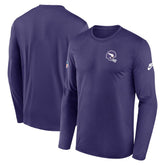 Minnesota Vikings Legend Small Logo Dri-FIT Long Sleeve T-Shirt - Purple - Nike