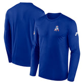 New England Patriots Legend Small Logo Dri-FIT Long Sleeve T-Shirt - Royal - Nike