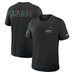 Detroit Lions 2025 NFL Crucial Catch Tri-Blend Dri-FIT T-Shirt - Black - Nike