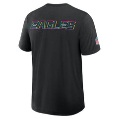 Philadelphia Eagles 2025 NFL Crucial Catch Tri-Blend Dri-FIT T-Shirt - Black - Nike