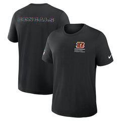 Cincinnati Bengals 2025 NFL Crucial Catch Tri-Blend Dri-FIT T-Shirt - Black - Nike
