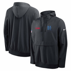 Houston Texans Sideline Alt Pack Anorak Half-Zip Hoodie Jacket - Navy - Nike