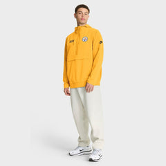 Pittsburgh Steelers 1933 Sideline Alt Pack Anorak Half-Zip Hoodie Jacket - Gold - Nike