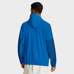 Detroit Lions Sideline Anorak Half-Zip Hoodie Jacket - Blue - Nike